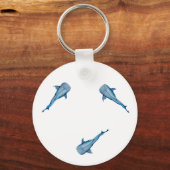 Porte-clés Aquarelle requin (Verso)