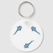 Porte-clés Aquarelle requin (Verso)
