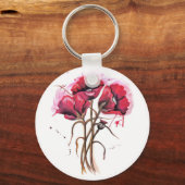 Porte-clés Aquarelle rouge (Recto)