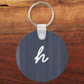 Porte-clés Aquarelle rustique Personnalisé Monogramme Porte - (Recto)