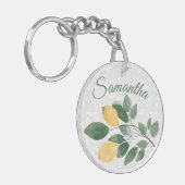 Porte-clés Aquarelle Sicilien Lemons Nom (Devant gauche)