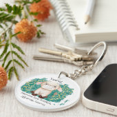 Porte-clés Aquarelle Taurus Taureau (Devant droit)