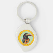 Porte-clés Aquarelle toucan (Devant)