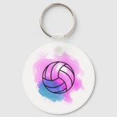 Porte-clés Aquarelle volleyball (Verso)