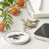 Porte-clés Aquarelle Woodland Pic, coutume (Côté)