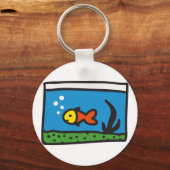 Porte-clés Aquarium avec poisson (Recto)