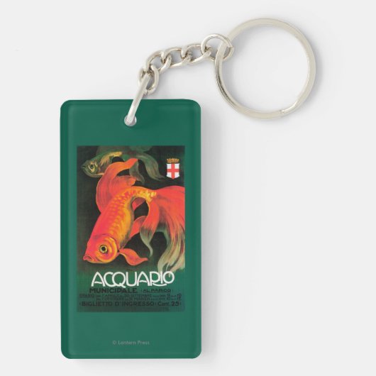 Porte-clés Aquarium et affiche promotionnelle de parc (Dos)