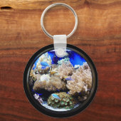 Porte-clés Aquarium Poissons tropicaux et coraux (Recto)