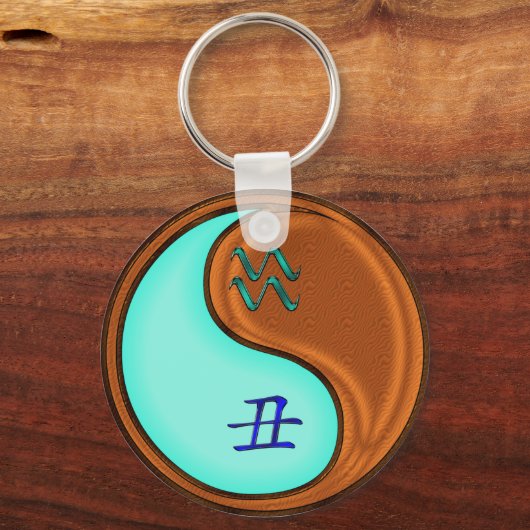 Porte-clés Aquarius & Bois Ox (Verso)