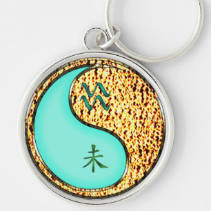 Porte-clés Aquarius & Chèvre de feu