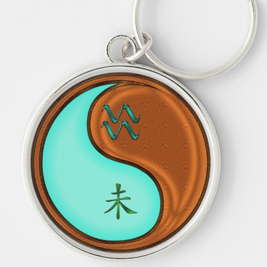 Porte-clés Aquarius et chèvre du bois (Devant)