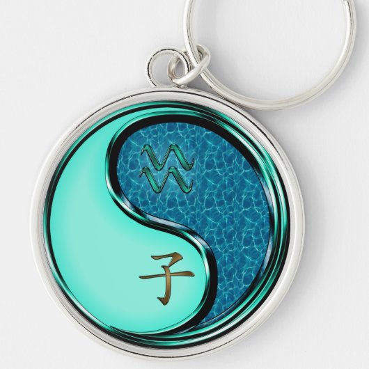Porte-clés Aquarius et Rat d'eau (Devant)