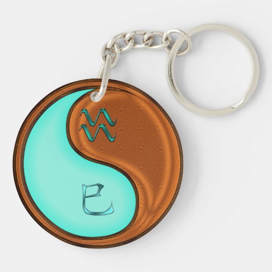 Porte-clés Aquarius et Serpent à bois (Dos)