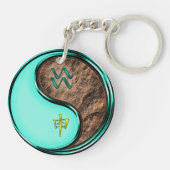 Porte-clés Aquarius et singe de la Terre (Dos)