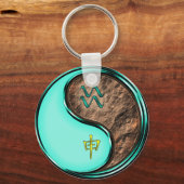 Porte-clés Aquarius et singe de la Terre (Recto)