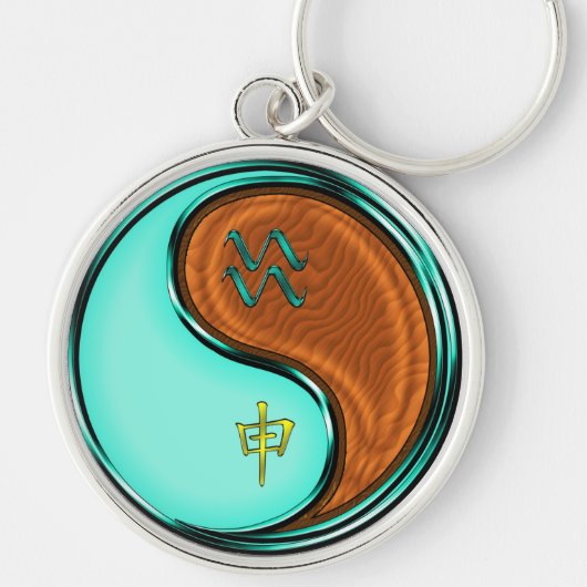 Porte-clés Aquarius et Singe des bois (Devant)