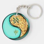 Porte-clés Aquarius et singe du feu (Dos)