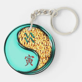Porte-clés Aquarius et Tigre de Feu (Dos)