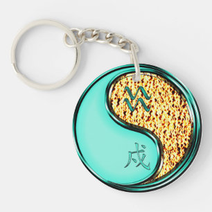 Porte-clés Aquarius & Fire Dog