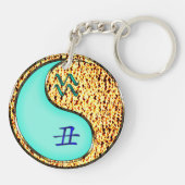 Porte-clés Aquarius & Fire Ox (Dos)