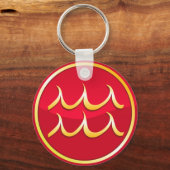 Porte-clés Aquarius - Signes zodiaques (Recto)