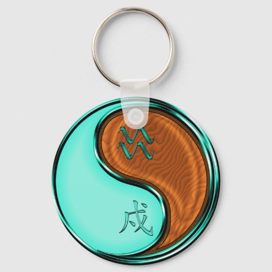 Porte-clés Aquarius & Wood Dog (Recto)