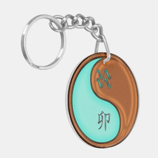 Porte-clés Aquarius & Wood Rabbit (Devant gauche)