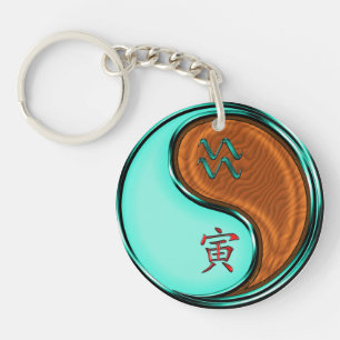 Porte-clés Aquarius & Wood Tiger