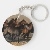 Porte-clés Arabes courant dans le désert (Dos)