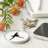 Porte-clés Arabesque de DANSEUR CLASSIQUE (silhouette de (Côté)