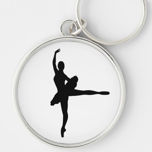 Porte-clés Arabesque de DANSEUR CLASSIQUE (silhouette de (Devant)