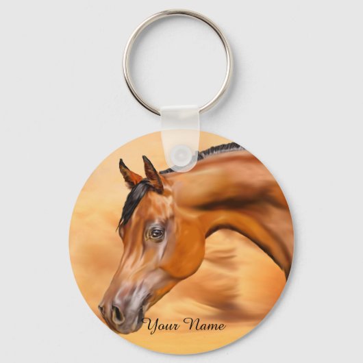 Porte-clés Arabian Horse Personnalisé (Recto)