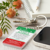 Porte-clés Arachide Allergie Médicale Alerte ICE maladie invi (Devant droit)