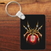 Porte-clés Araignée en vapeur noire (Recto)