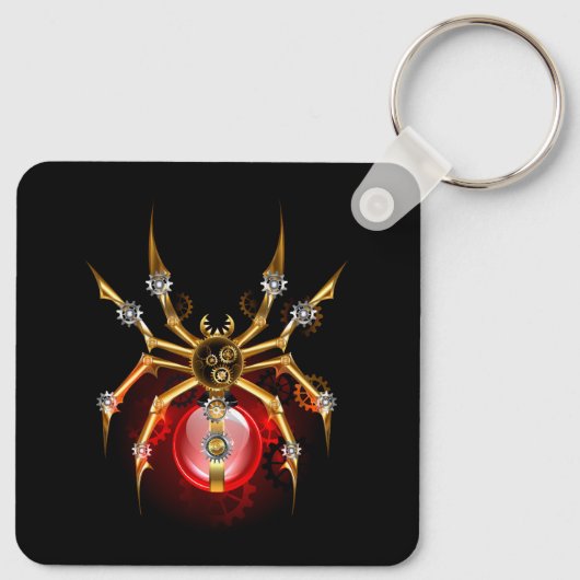 Porte-clés Araignée en vapeur noire (Dos)