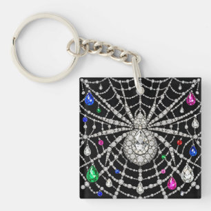 Porte-clés Araignée Glamouruse design Diamant Bijou