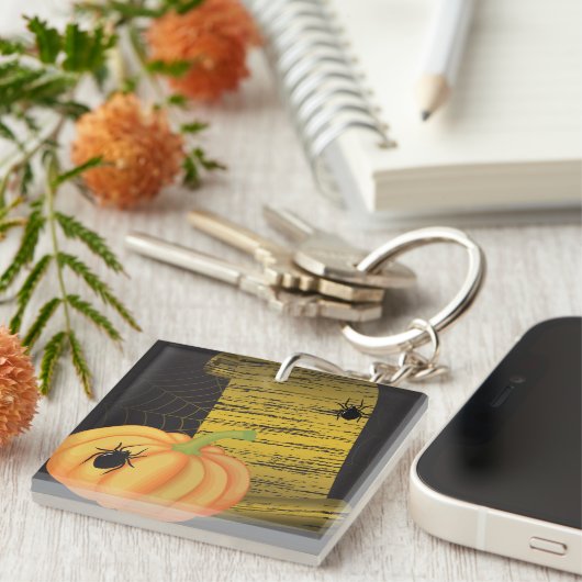 Porte-clés Araignées Et Citrouilles (Devant Droit)