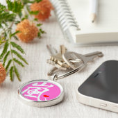 Porte-clés arashi kawaii rose coeur (Côté)