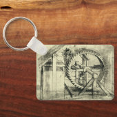 Porte-clés Arbalète à manège de Léonard de Vinci (Verso)