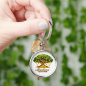 Porte-clés Arbre à Argent Chaque Pièce a des Racin (main)