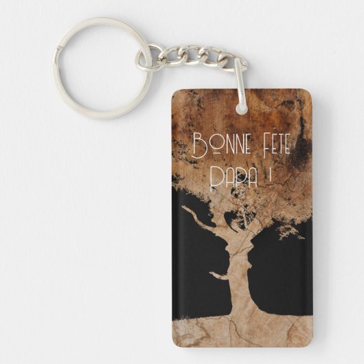 Porte-clés Arbre à bois (Devant)