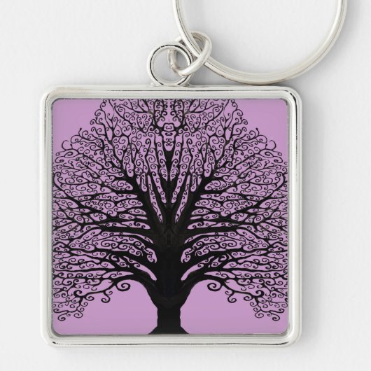 Porte-clés Arbre à branches noires (Devant)