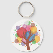 Porte-clés Arbre à bulles colorées (Verso)