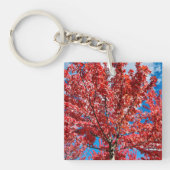 Porte-clés Arbre à feuilles rouges à l'automne (Devant)