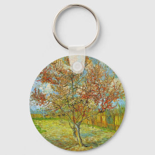 Porte-clés Arbre à pêche rose en fleurs Souvenir de Mauve