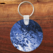 Porte-clés Arbre bleu Abstrait (Recto)