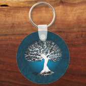 Porte-clés Arbre bleu de vie (Recto)