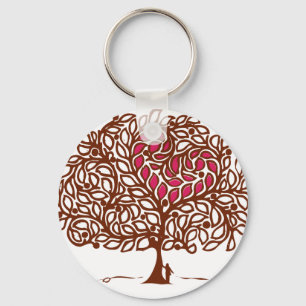 Porte-clés Arbre d'amour