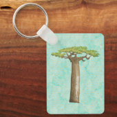 Porte-clés Arbre de baobab aquarelle (Recto)