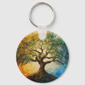 Porte-clés Arbre de connaissances - Peinture à l'huile (Verso)